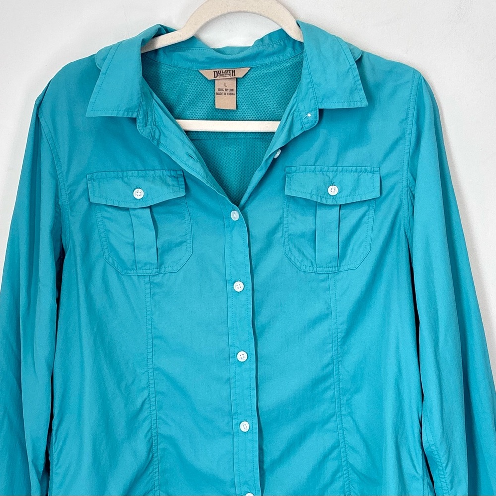 Duluth Women's 100% Nylon Shirt Size Large - Hiking Outdoor Active Fishing  H11 - Picture 2 of 16